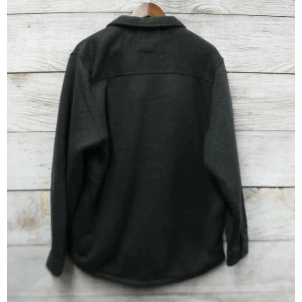 Coleman Bonded Sweater Mens XL Grey Button Down Heavy Fleece Sweater Coat New